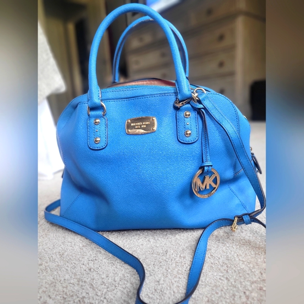 Michael Kors Blue Satchel